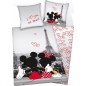 Parure de lit Minnie Disney Tour Eiffle - Vente grossiste.fr