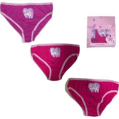 Caja de 3 bragas Unicornio - vente-grossiste.fr