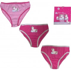 Box of 3 Unicorn panties - vente-grossiste.fr