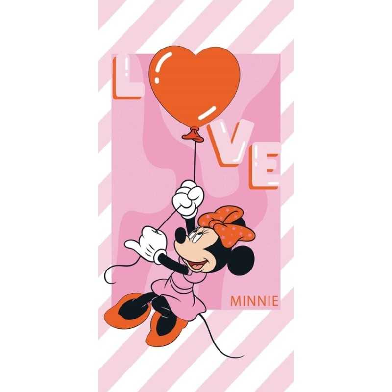 Drap de plage ou Serviette de bain Minnie Disney en coton - Vente g...