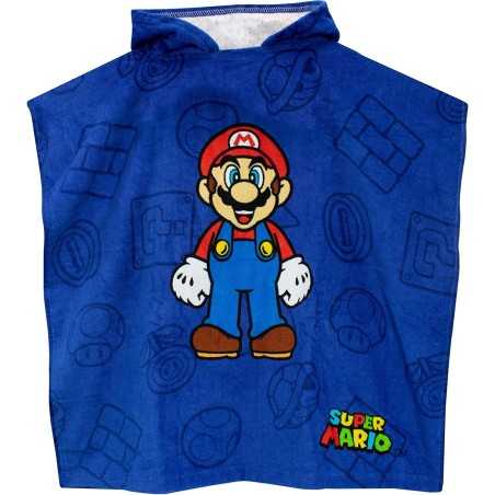 Super Mario Swim Poncho con capucha - vente-grossiste.fr