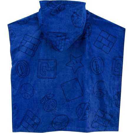 Poncho de bain Super Mario a capuche