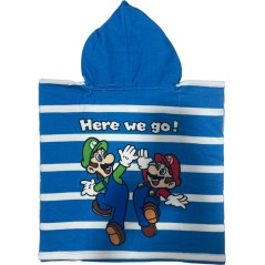 Super Mario Swim Poncho con capucha - vente-grossiste.fr