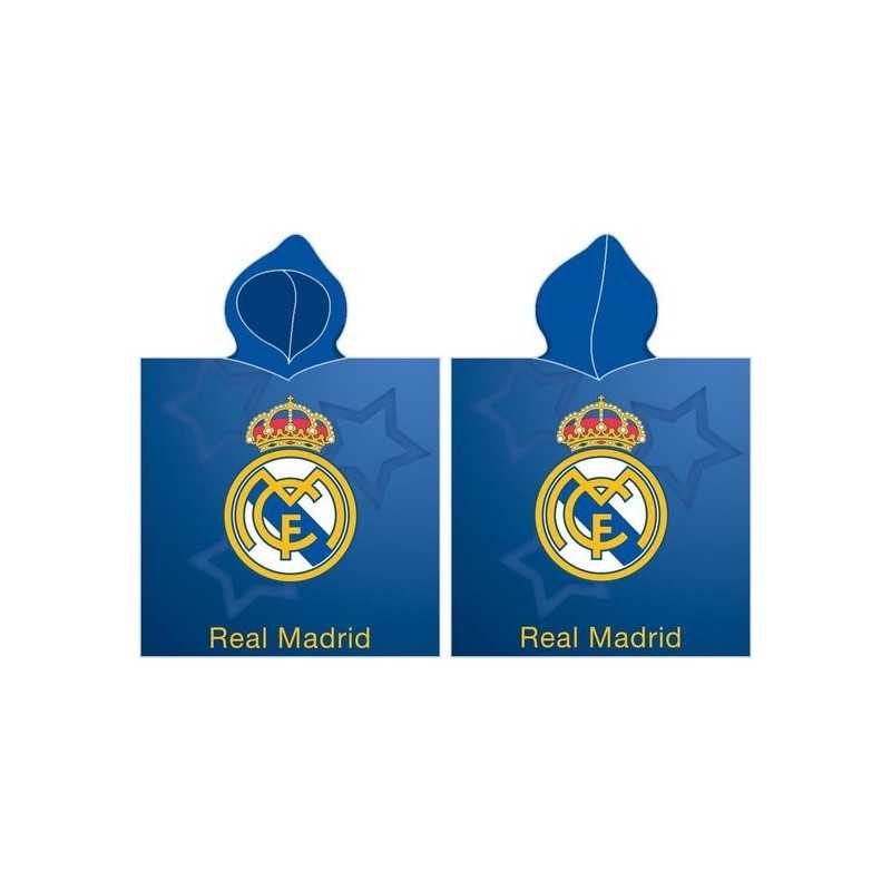 Poncho de bain Real Madrid à capuche - Vente grossiste.fr