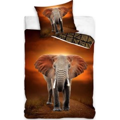 Copripiumino elefante + federe in cotone - New discount.com