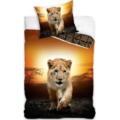 Lion duvet cover + Cotton pillowcases - vente-grossiste.fr