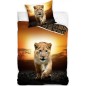 Parure Housse de couette Lion en coton - Vente grossiste.fr