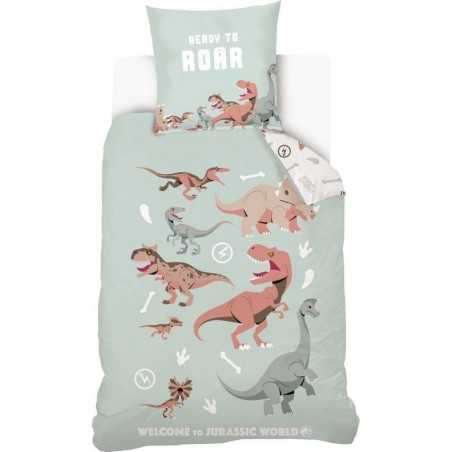 Set copripiumino Jurassic World in cotone - vente grossiste.fr