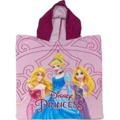 Poncho da bagno con cappuccio Disney PRINCESS - vente grossiste.fr