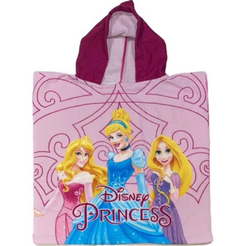 Poncho da bagno con cappuccio Disney PRINCESS - vente grossiste.fr