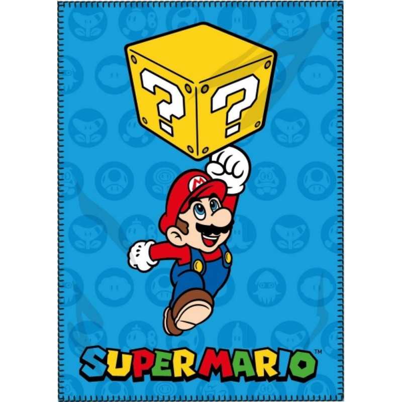 Plaid Polaire Super Mario - Vente grossiste.fr