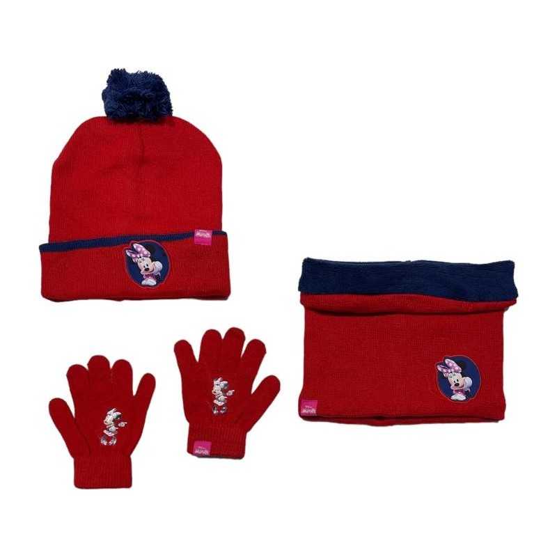 Set 3 pièces Bonnet + snood + gants Minnie Disney, New discount.com...