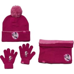 Set 3 pièces Bonnet + snood + gants Minnie Disney, New discount.com...