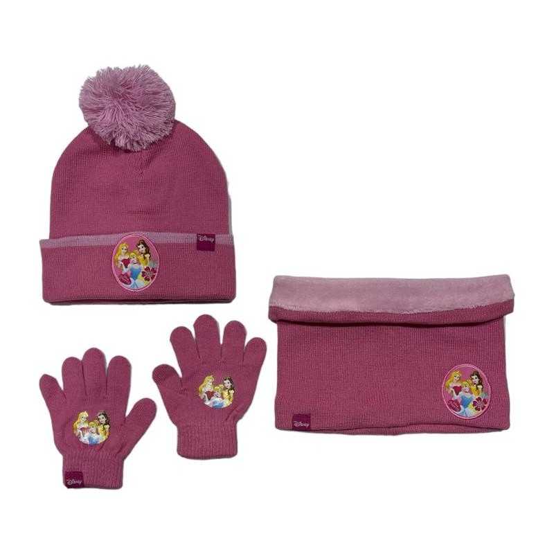 Set 3 pièces Bonnet + Snood + gants Princesse Disney - New discount...
