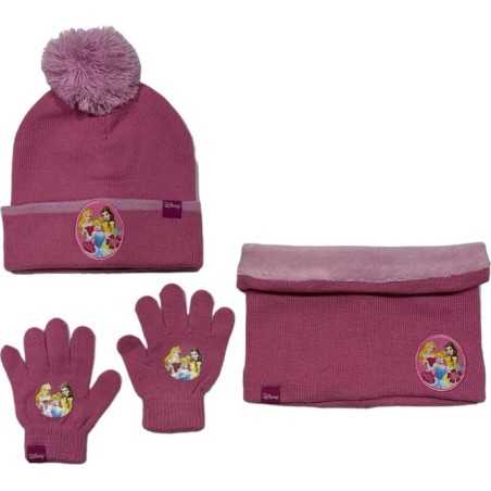 Set 3 Stück Mütze + Snood + Princess Disney Handschuhe - vente-gros...