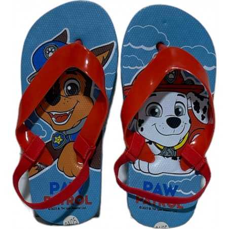 Tongs Paw Patrol avec bride élastiquée - Vente grossiste.fr