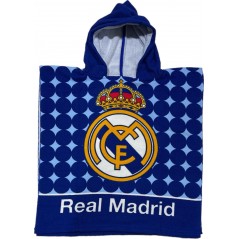 Poncho de bain Real Madrid à capuche - Vente grossiste.fr