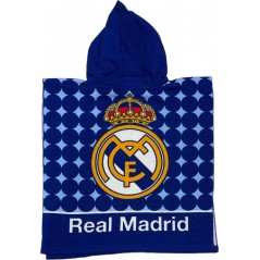 Poncho de bain Real Madrid à capuche - Vente grossiste.fr
