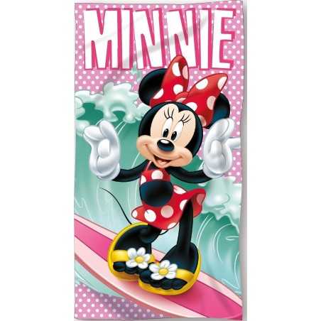 Serviette de Bain ou Drap de Plage Minnie Disney - Vente grossiste.fr