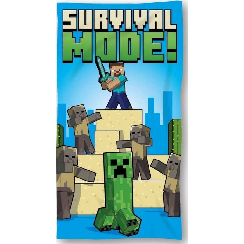 Toalla de playa de Minecraft de algodón - vente-grossiste.fr
