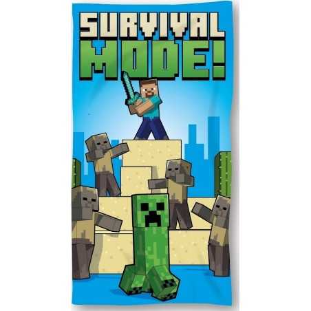 Serviette de plage ou Drap de bain Minecraft en coton - Vente gross...