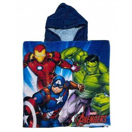 Poncho de baño con capucha de algodón Avengers Marvel - vente-gross...