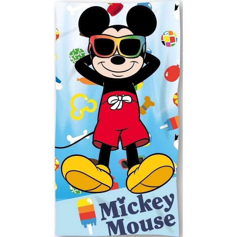 Drap de plage ou drap de bain Mickey Disney - Vente grossiste.fr