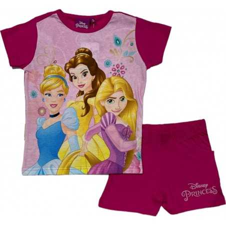 Ensemble T-shirt avec Short Princesse Disney - Vente grossiste.fr