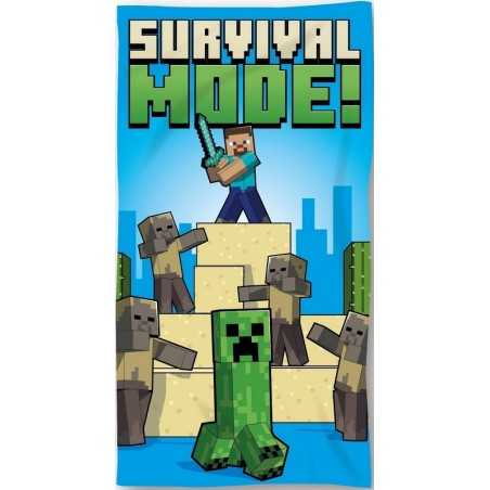 Drap de plage ou Serviette de bain Minecraft - Vente grossiste.fr
