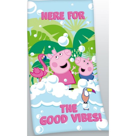 Drap de plage ou Serviette de bain Peppa Pig - Vente grossiste.fr