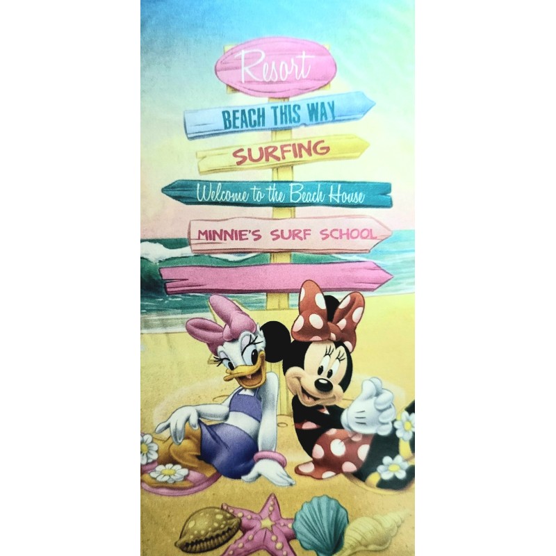 Asciugamano o telo Mare Minnie Disney cotone - vente grossiste.fr