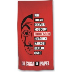 Drap de plage ou Serviette de bain La Casa de Papel -Bella Ciao - V...