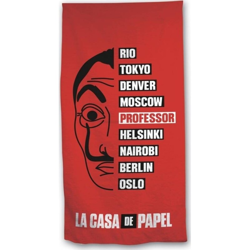 Drap de plage ou Serviette de bain La Casa de Papel -Bella Ciao - V...