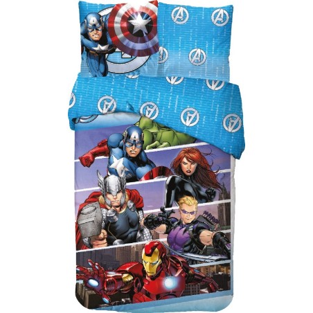 Parure de lit Avengers Marvel en Coton - Vente grossiste.fr