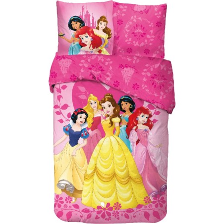 Set copripiumino Princess Disney in cotone - vente grossiste.fr