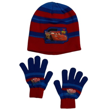 Set 2 pieces hat + gloves Cars Disney - vente-grossiste.fr