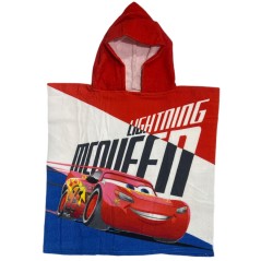 Poncho de bain Cars Disney à capuche