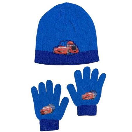 Set 2 pièces Cars bonnet et gants Cars - Vente grossiste.fr