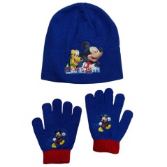 Mickey Disney 2-teiliges Set mit Mickey Mütze und Handschuhen - New...
