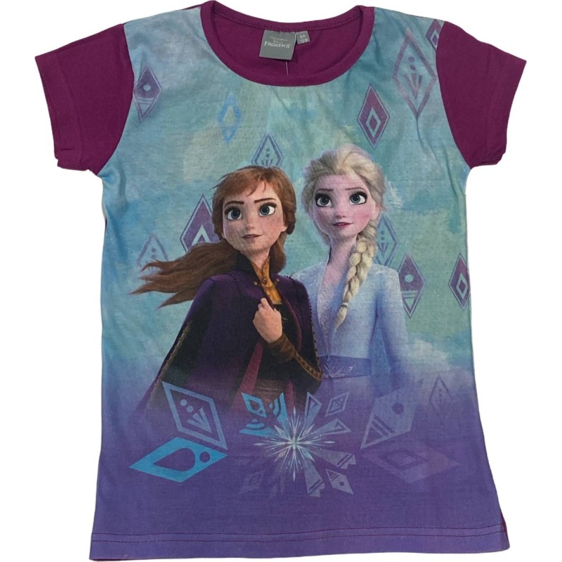 Frozen 2 Disney Kurzarm T-Shirt - vente-grossiste.fr