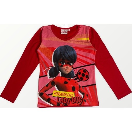 Camiseta de manga larga LadyBug - vente-grossiste.fr