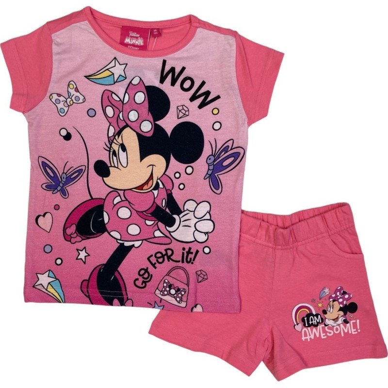 Ensemble T-Shirt avec Short Minnie Disney - Vente grossiste.fr