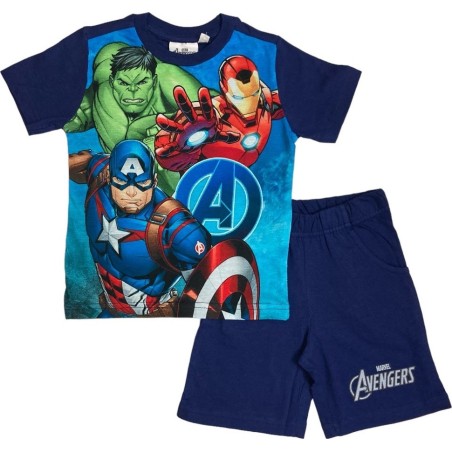 Ensemble T-shirt avec Short Avengers Marvel - Vente grossiste.fr