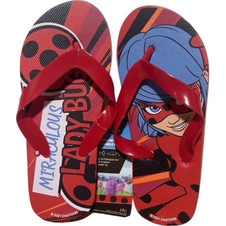 Tongs Miraculous - Ladybug - Vente grossiste.fr
