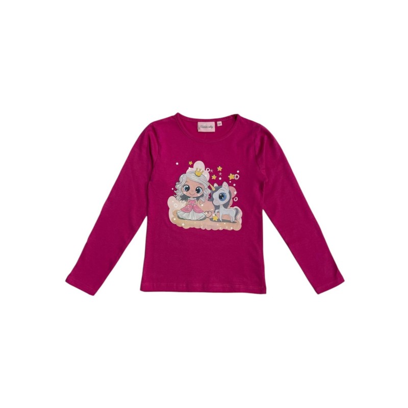 T-shirt a maniche lunghe Unicorn - vente grossiste.fr