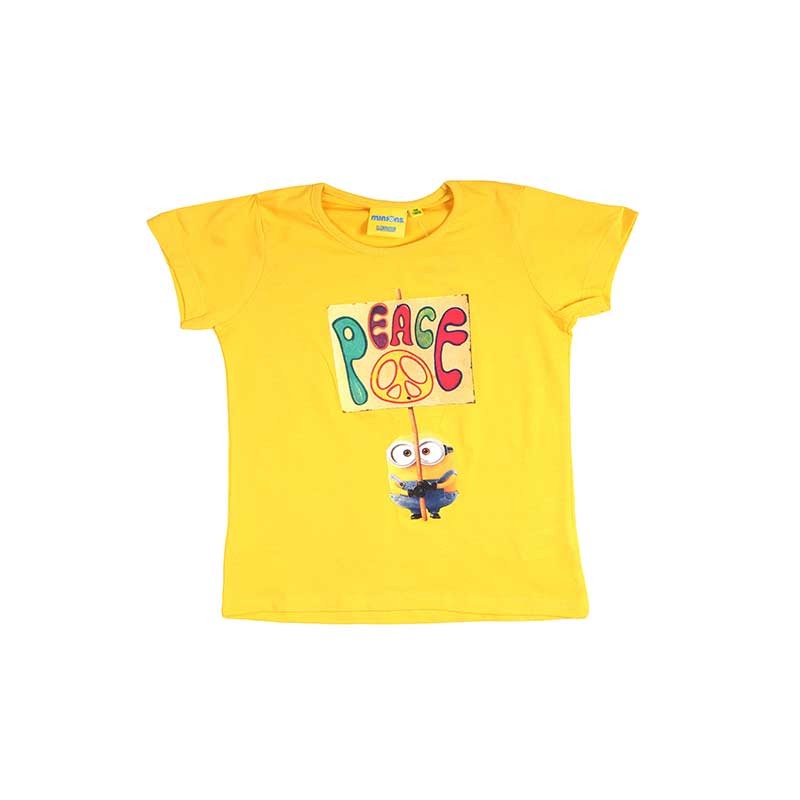 Minion Short Sleeve T-Shirt - Girl - vente-grossiste.fr