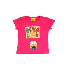 Minion Short Sleeve T-Shirt - Girl - vente-grossiste.fr