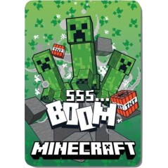 Plaid Polaire Minecraft - Vente grossiste.fr