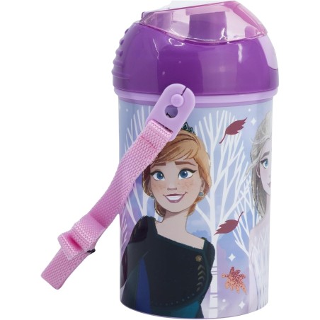 Frozen Disney Automatikflasche 450 ML, SYSTEM Anti-Tropf-System