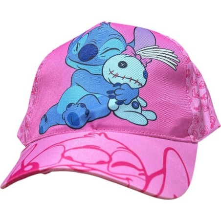 Casquette Stitch Disney Full Sublimation en rose - Vente grossiste.fr